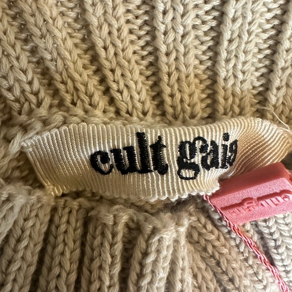 Cult Gaia girls Kids Deva Set Cream Cowl Neck Sweater Set NWT - Picture 10 of 13